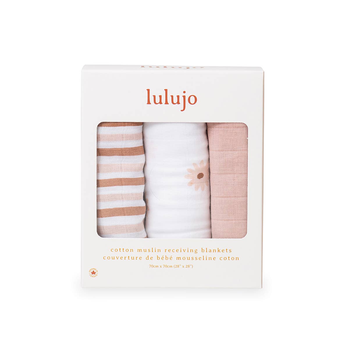 3pk Muslin Receiving Blankets - Daisies