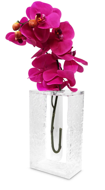 Acrylic Vase with Tube Inlay