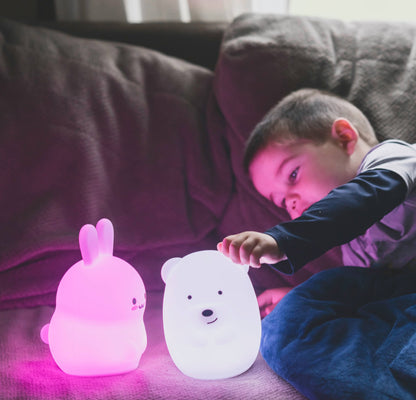 LED Bunny Night Light with Remote