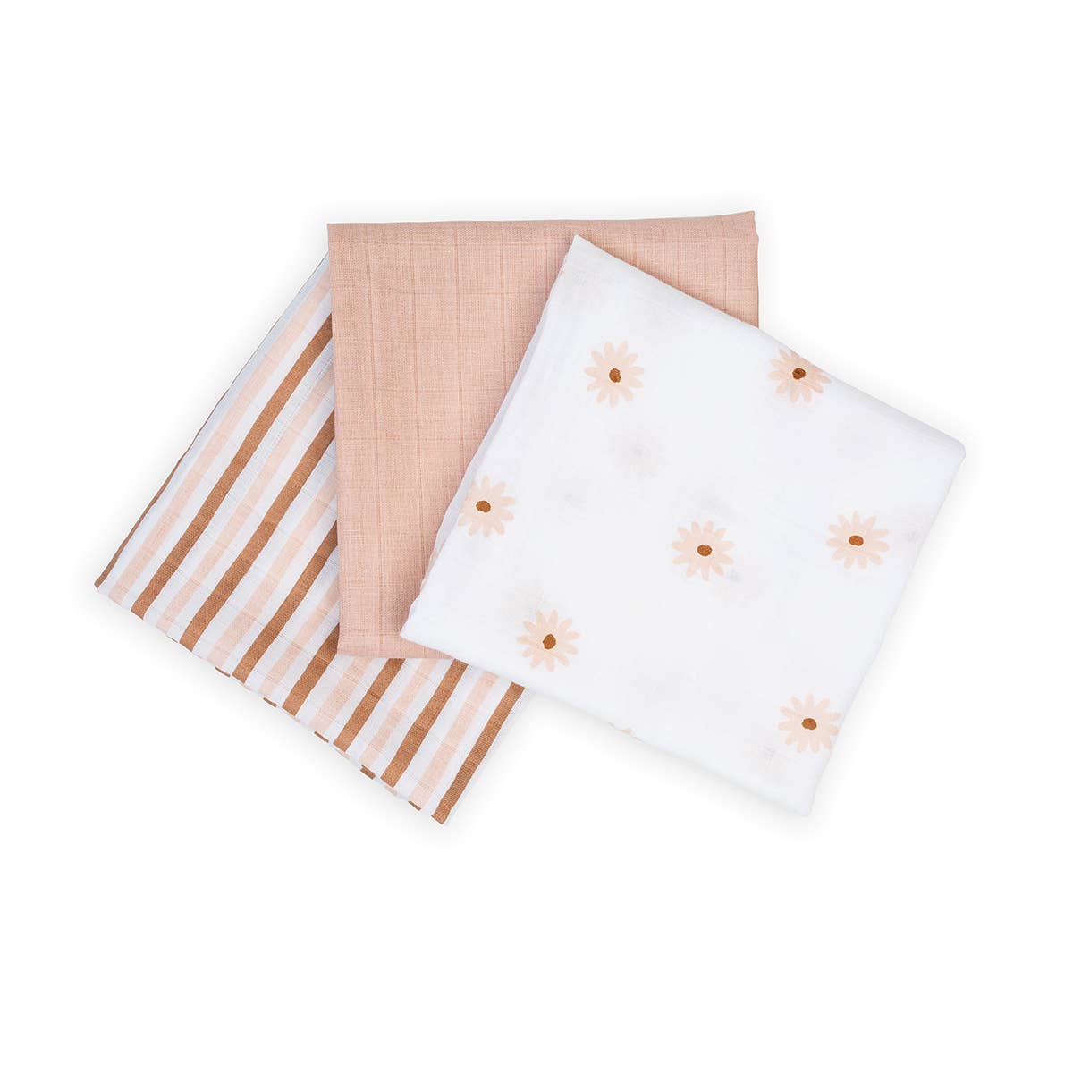 3pk Muslin Receiving Blankets - Daisies