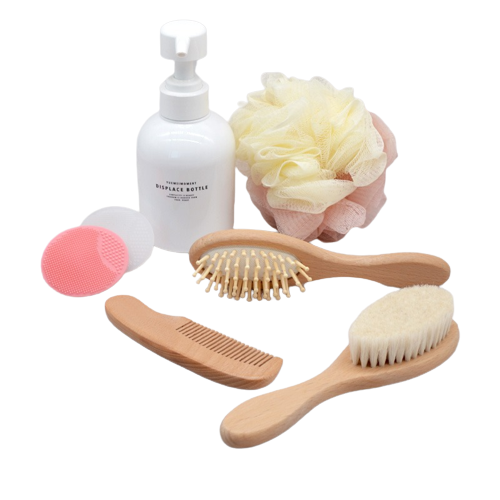 Wooden Baby Brush And Comb Set (3pcs)