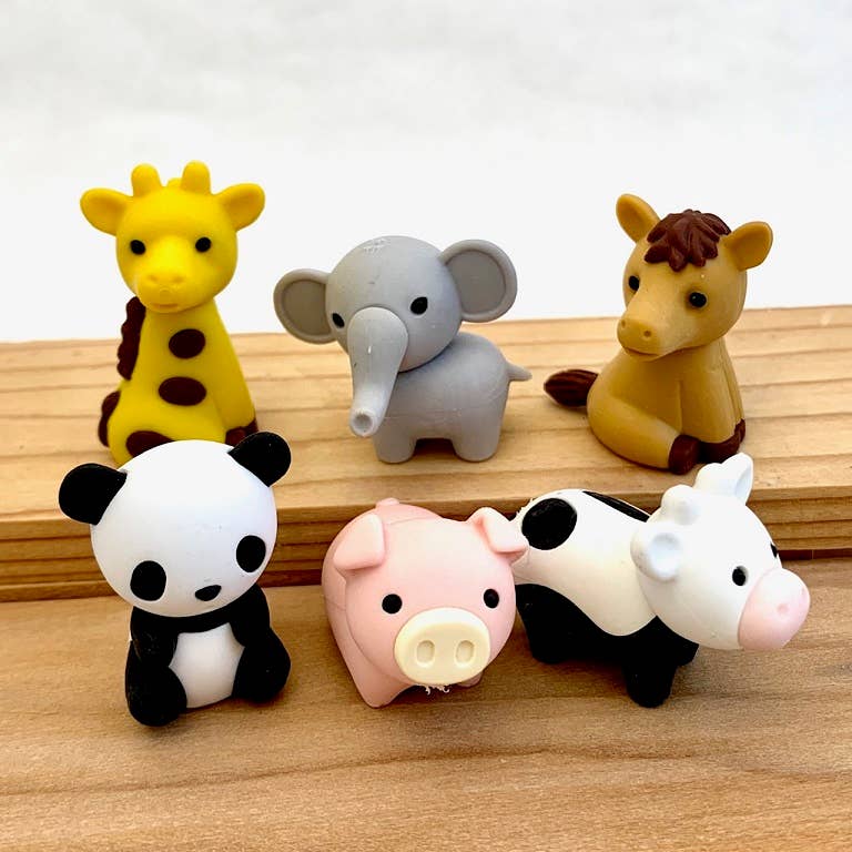 Zoo Animal Erasers