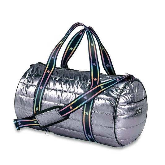 Gunmetal Puffer Duffle  Gradient Star Straps