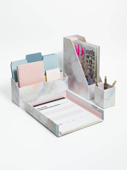 Soft Dye Desk Organizer Set