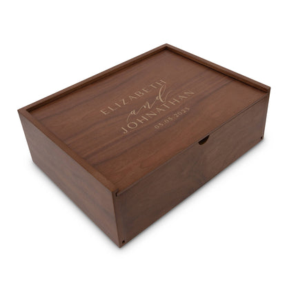 Wood Gift Box with Sliding Lid