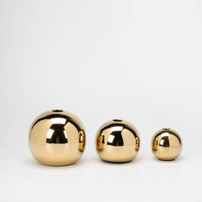 Gold Globe Vase Set of 3