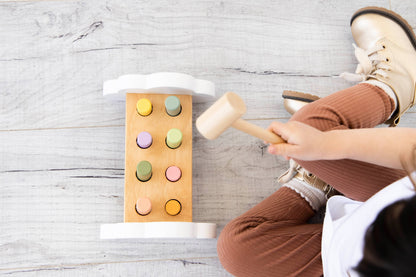 Wooden Hammer Bench Toy