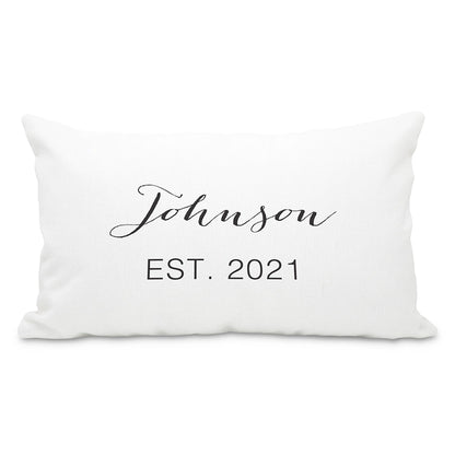 Family Name Throw Pillow