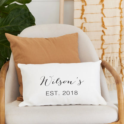 Family Name Throw Pillow