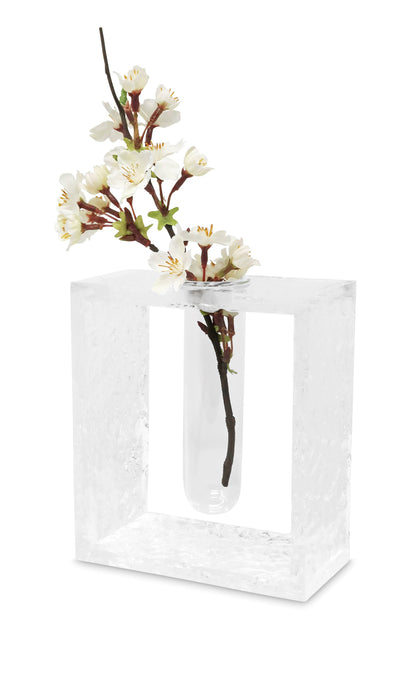 Acrylic Vase with Tube Inlay