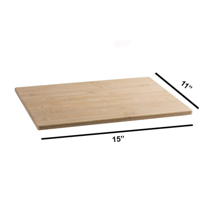 Bamboo Kitchen Cutting Board 15"X 11"X 0.5"