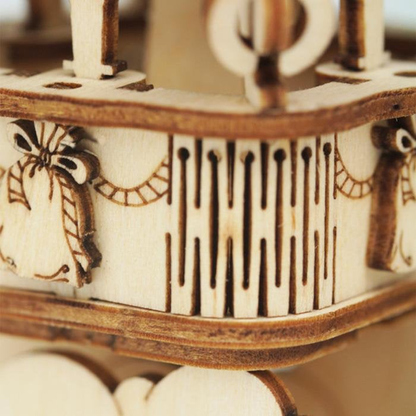 3D Laser Cut Wooden Puzzle: Hot Air Balloon