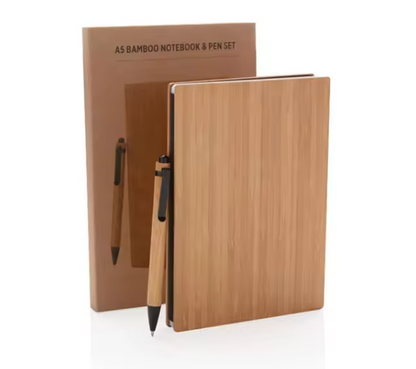 Bamboo Notebook Gift Set