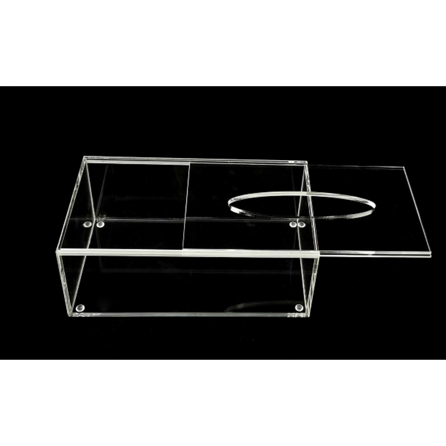 Acrylic Tissue Box with Sliding Top