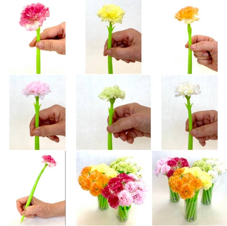 Carnation Flower Gel Pen