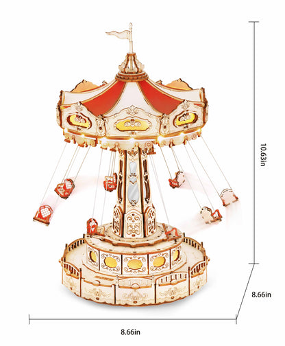 Electro-Mechanical Wooden Puzzle: Swing Ride