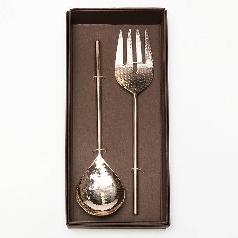 Copper Salad Servers