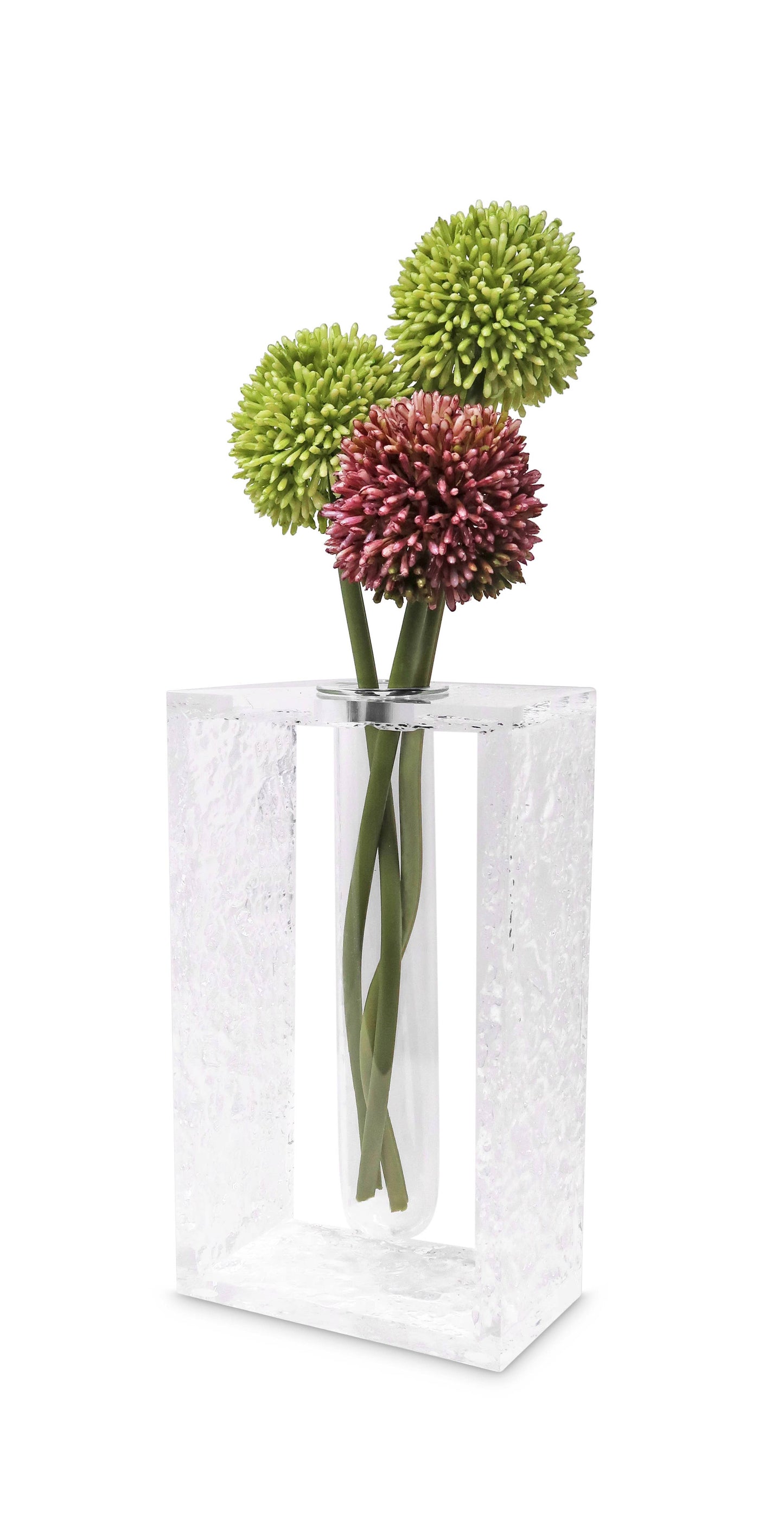 Acrylic Vase with Tube Inlay