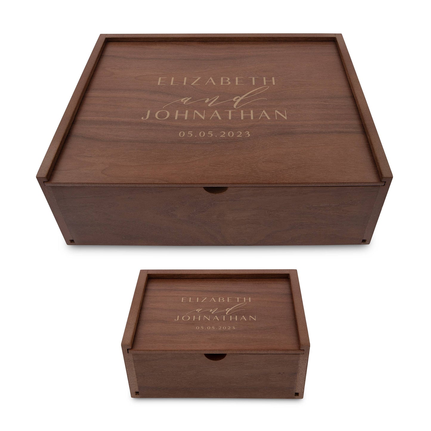 Wood Gift Box with Sliding Lid