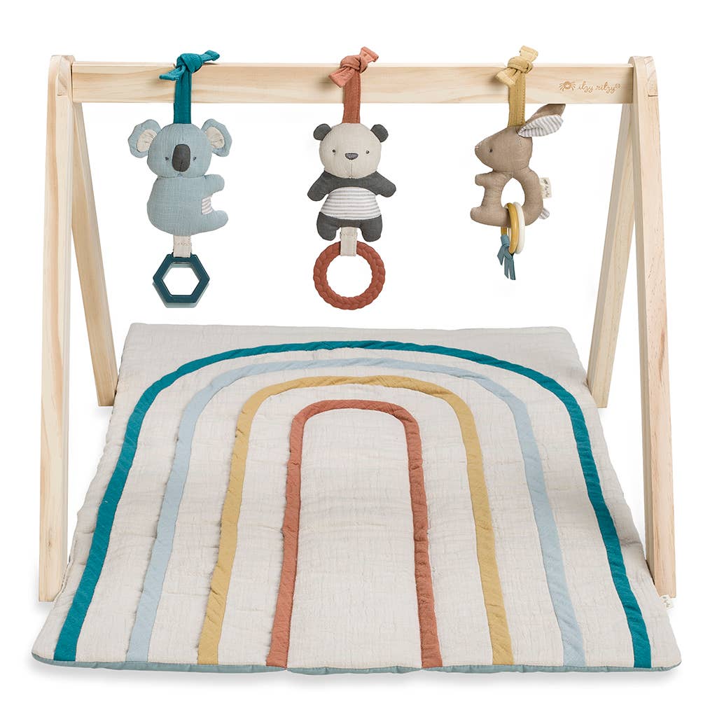 Bitzy Bespoke Rainbow Ritzy Activity Gym™ Wooden Gym